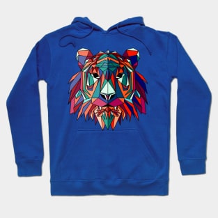 geometric wolf head Hoodie